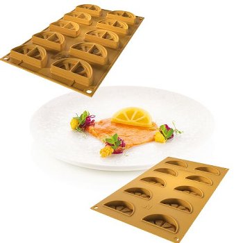 @ Silikon-Matte | -Form 10 halbe Zitronenscheiben 'Limone'