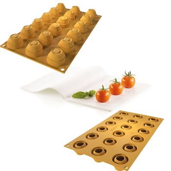 Silikon-Matte | -Form 18 Cocktailtomaten 'Pomodorino'