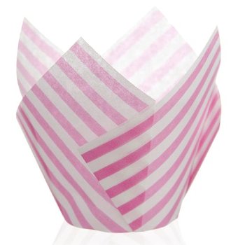 @ Cupcake | Muffin | Wraps Trennpapier | Backpapier weiß/rosa (200 Stk)