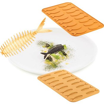 @ Silikon-Matte | -Form 16 Fischkräten |-Skelette 'Lisca'