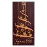 @ Schoko-Dekor Aufleger bitter Rechteck 'Joyeuses Fêtes' (75 Stk)