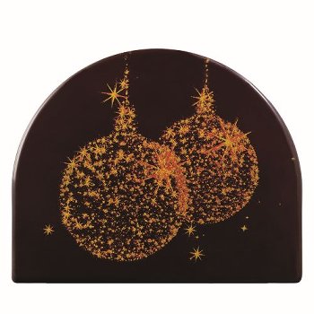 @ Schoko-Dekor Bûche-Ansatz bitter 'Weihnachtskugeln' (75 Stk)