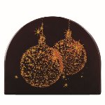 @ Schoko-Dekor Bûche-Ansatz bitter 'Weihnachtskugeln' (75 Stk)