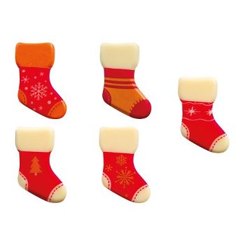 @ Fettglasur-Dekor Aufleger Socke (156 Stk)