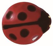 @ Schoko-Dekor Aufleger weiß Marienkäfer rot & schwarz (170 Stk)