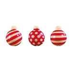 @ Schoko-Dekor weiß Weihnachts- | Tannen- | Christbaumkugeln rot (72 Stk)