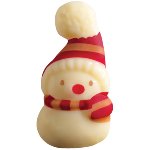 @ Schoko-Dekor Aufleger weiß Schneemann (110 Stk)