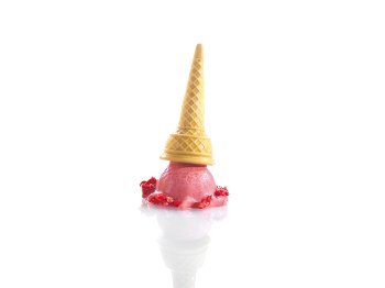 @ Gießform für Eiswaffel mit Kugel (15 Formen für 5 Stk)
