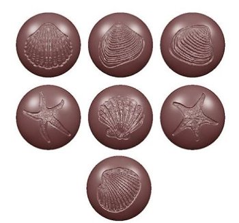 @ Gießform Praline | Pralinengießform Fossilien
