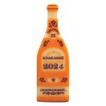@ Fettglasur-Dekor Aufleger Champagnerflasche 'Bonne Année 2024' (66 Stk)