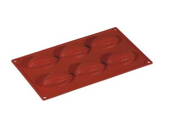 @ Silikon-Matte | -Form 6 Kakaofruchtformen (1/3 GN=17,5x30cm)