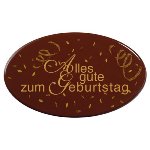 Schoko-Dekor Aufleger bitter 'Alles Gute zum Geburtstag' (72 Stk)