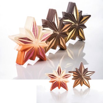 @ Gießform Weihnachtsstern 'Polaris' (4 Teile für 2 Stk)