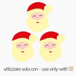 @ Gießform-Blister für Aufleger 'Weihnachtsmannköpfe', 1 Motiv mehrfarbig (für 360 Stk)