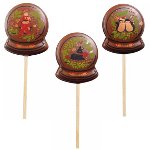 @ Gießform-Blister für Lutscher | Lolly Weihnachtsmotive 'Boule à neige' (45 Stk)