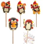 @ Gießform-Blister für Lutscher | Lolly Pinguin 'Pingouins' (45 Stk)