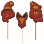 @ Gießform-Blister für Lutscher | Lolly Weihnachtsfiguren 'Les frileux' (45 Stk)