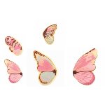 Schoko-Dekor Aufleger weiß Schmetterling bunt (240 Stk)