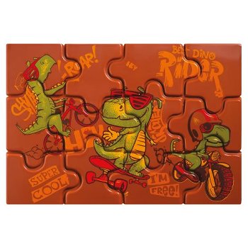 @ Gießform-Blister für Puzzle 'Dino Rider'' (10 Stk)