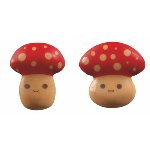 @ Schoko-Dekor Aufleger karamellisiert weiß Pilz (176 Stk)