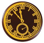 @ Schoko-Dekor Aufleger bitter Uhr (88 Stk)