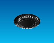 @ Pappteller rund D88x5mm schwarz (100 Stk)