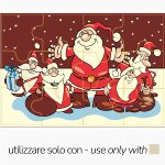 @ Gießform-Blister für Puzzle Weihnachtsmann (10 Stk)