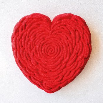 Silikon-Matte | -Form | Einzel- | Kuchenform Herz 'Je t'aime'