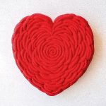Silikon-Matte | -Form | Einzel- | Kuchenform Herz 'Je t'aime'