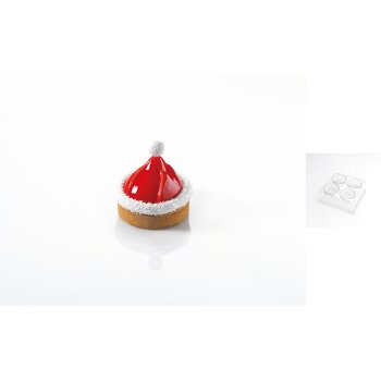 @ Formen für Süßspeisen Weihnachtsmannmütze (30 Formen für 120 Stk)