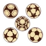 @ Schoko-Dekor Aufleger weiß Fußball (200 Stk)