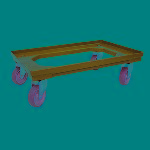 @ Fahrgestell rot für Top Box GN 1/1