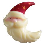 @ Schoko-Dekor Aufleger weiß Weihnachtsmannkopf (110 Stk)