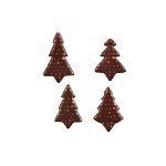 @ Schoko-Dekor Aufleger bitter Weihnachts- | Tannen- | Christbaum mit Punkte (144 Stk)
