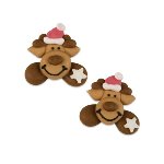 @ Zucker-Dekor Aufleger 'Weihnachtselch', flach (72Stk)