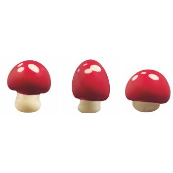 @ Schoko-Dekor Aufleger weiß Mini Pilz (91 Stk)