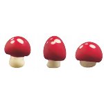 @ Schoko-Dekor Aufleger weiß Mini Pilz (91 Stk)