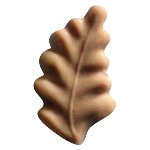 @ Schoko-Dekor Aufleger karamellisiert weiß Eichenblatt (110Stk)