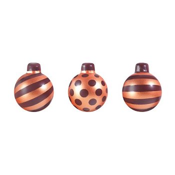@ Schoko-Dekor bitter Weihnachts- | Tannen- | Christbaumkugeln kupfer (72 Stk)