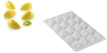 @ Silikon-Matte | -Form 20 ovale Formen | Nocken | Quenelle