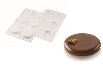 @ Silikon-Matte | -Form 6 runde Formen 67/15