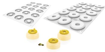 @ Silikon-Matte | -Form 15 runde Formen mit Kranz 'Tutu'