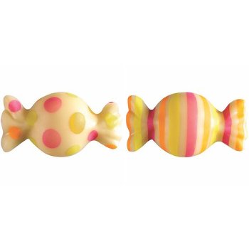 @ Schoko-Dekor Aufleger weiß Bonbon bunt (78 Stk)