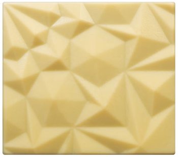 @ Schoko-Dekor Bûche-Ansatz weiß mit Relief 'Origami' (30 Stk)