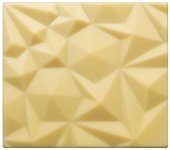 @ Schoko-Dekor Bûche-Ansatz weiß mit Relief 'Origami' (30 Stk)