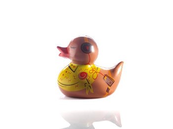 @ Gießform-Blister Ente 'Ducky Duck', Motiv vierfarbig (20 Blister für10 Stk)