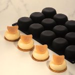 Silikon-Matte | -Form 15 runde Formen | Törtchen | Tartelettes 'Planet' (30x17,5cm)