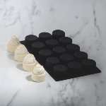 Silikon-Matte | -Form 15 runde Formen | Törtchen | Tartelettes | Zylinder 'Cylinder' (30x17,5cm)