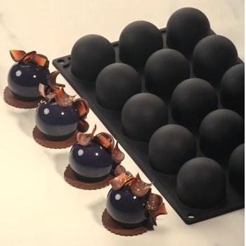 Silikon-Matte | -Form 15 Kugeln | Sphere (30x17,5cm)
