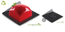 @ Patisserie-Unterlagen schwarz quadratisch | viereckig L8,3xB8,3cm (100 Stk)